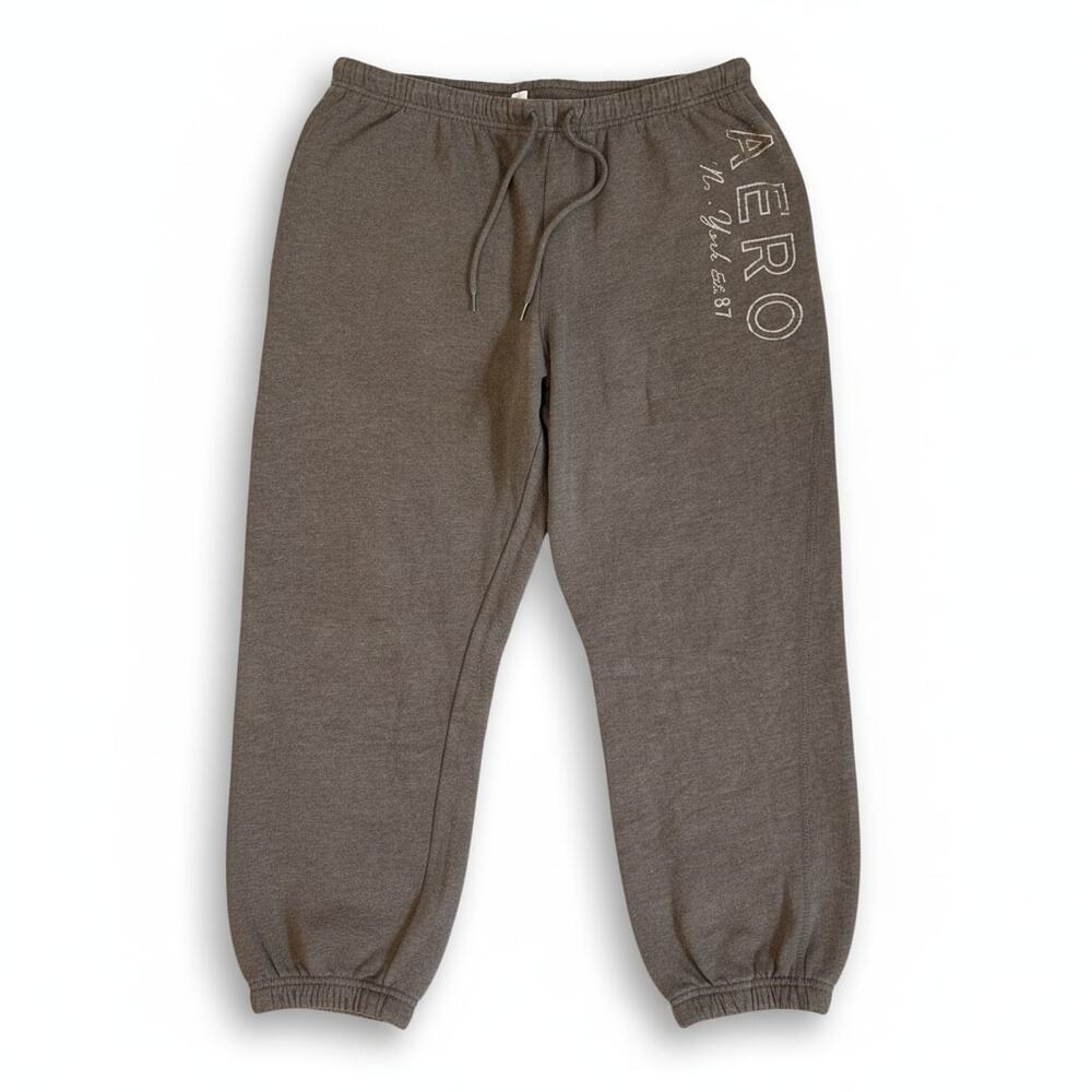 Aero Aeropostale Womens Brown Classic Drawstring Sweatpants Joggers Size XL - Picture 1 of 1